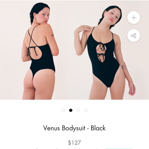 gil rodriguez bodysuit black with bows - Picture 1 of 7